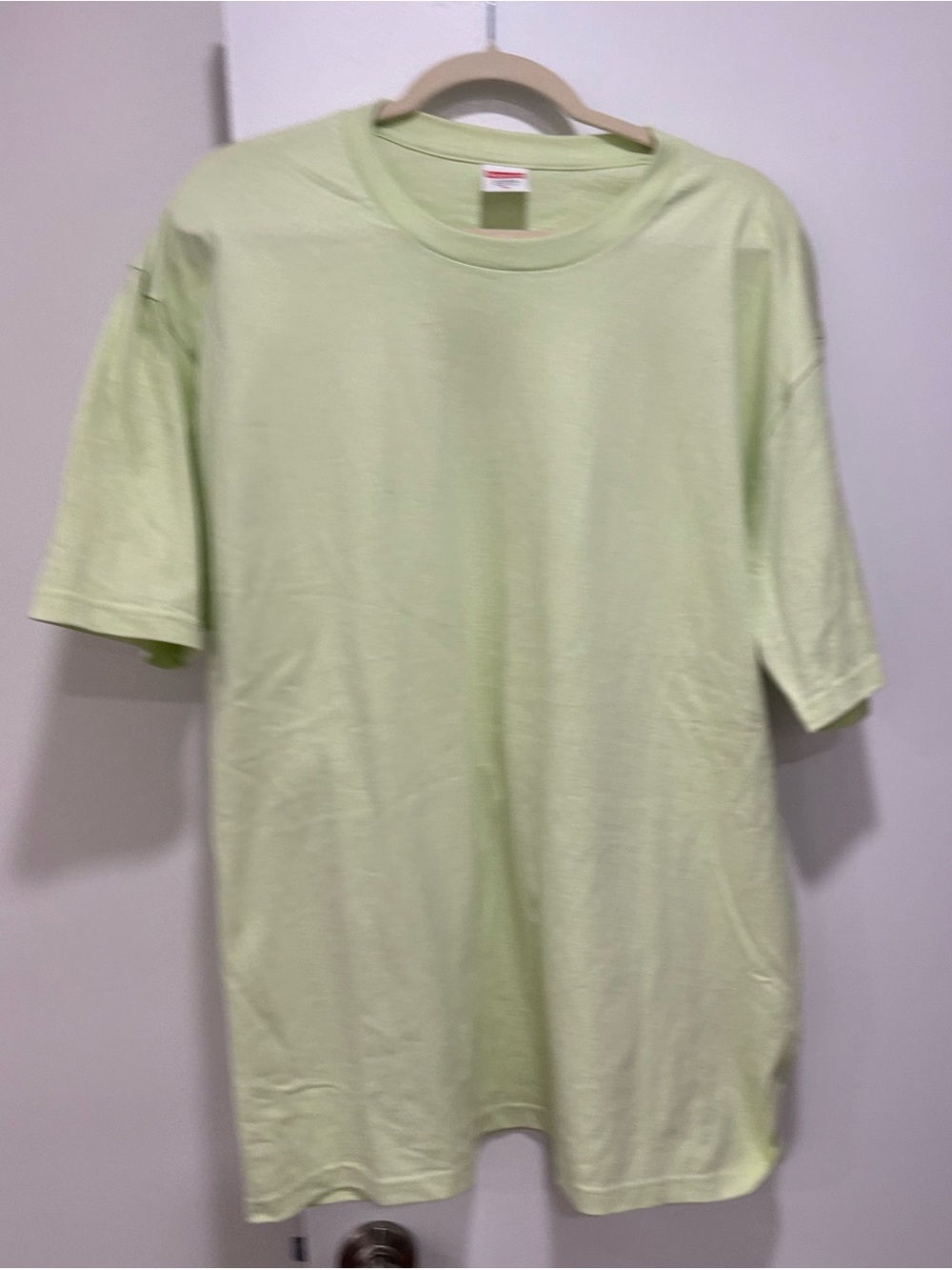 Supreme brand Men's Crew Neck T-Shirt - Light Green